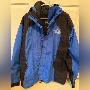 The North Face Men's Blue and Black Waterproof Sport Jacket